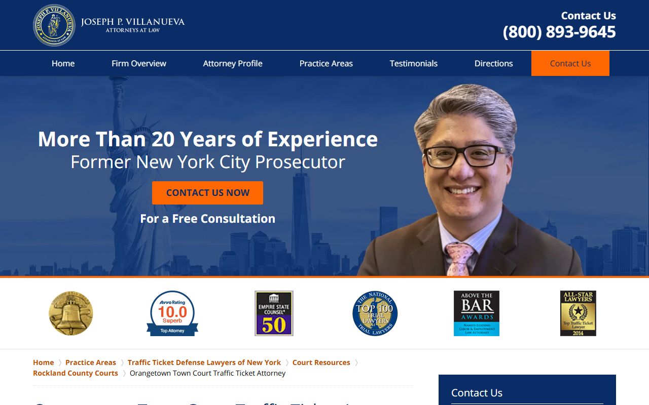 Orangetown Town Court for traffic court records in Rockland County