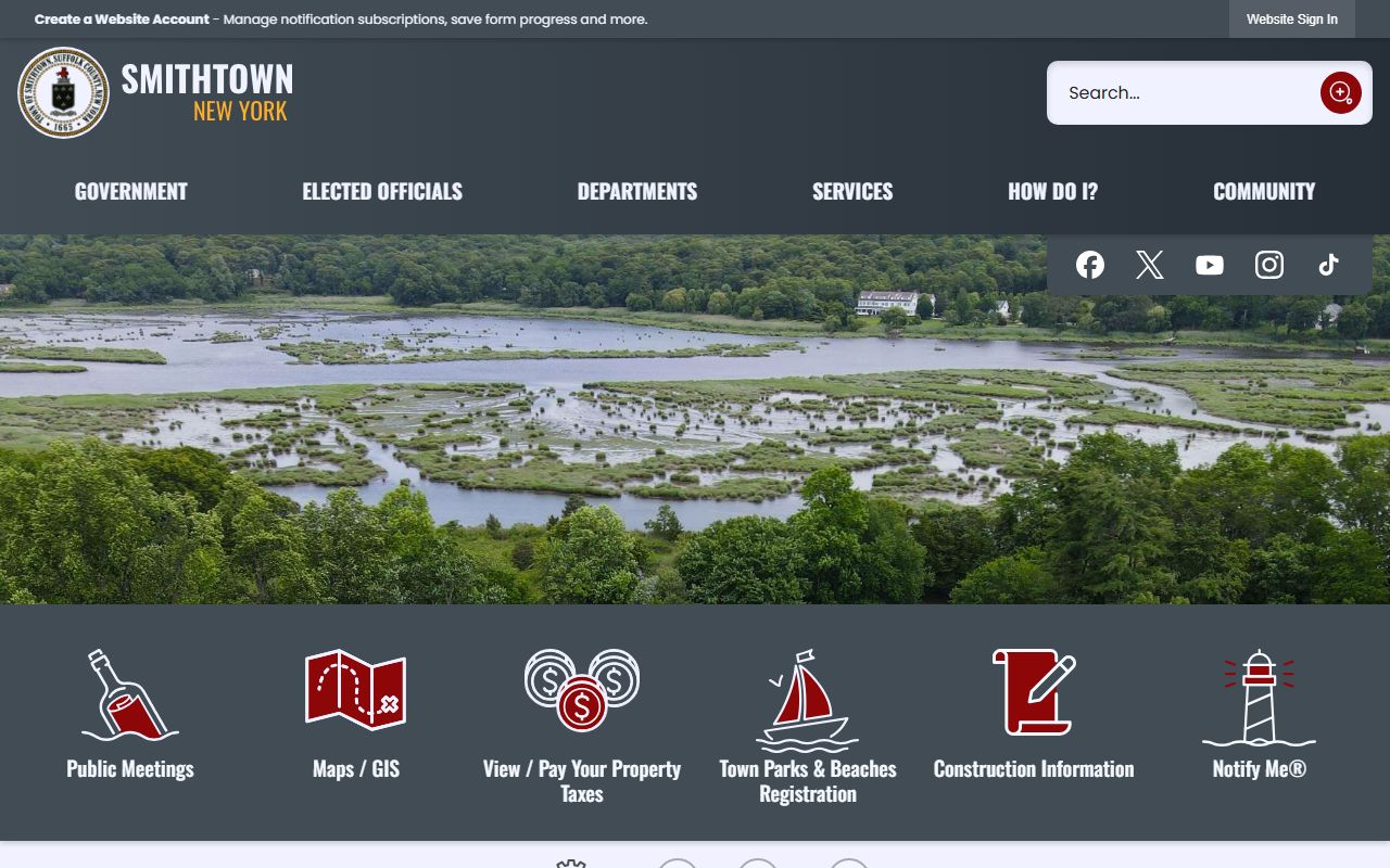 Town of Smithtown official website