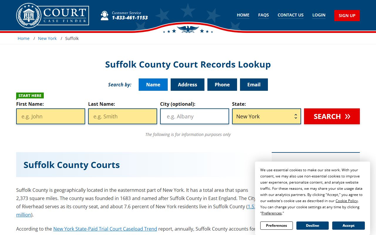 Southampton Town Court information for traffic court records in Suffolk County